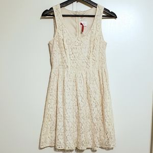 Heart Soul Ivory Lace Dress